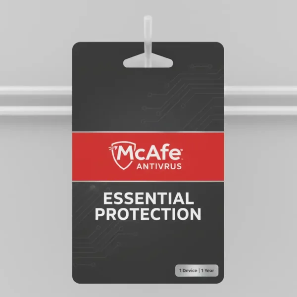 McAfee Antivirus - Essential Protection - 1 Device 1 Year (MAC/Windows) Global Key