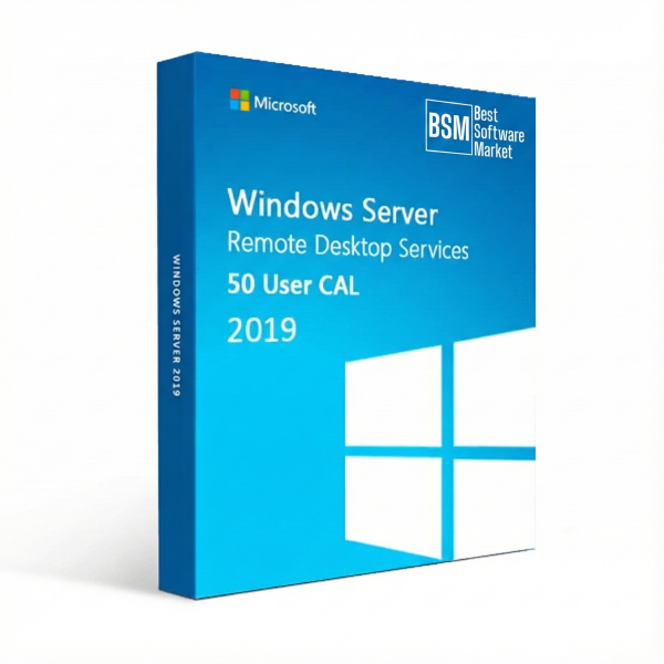 Windows Server 2019 Remote Desktop Services 50 USER Connections Key